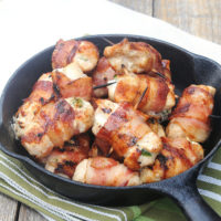 chicken and bacon done