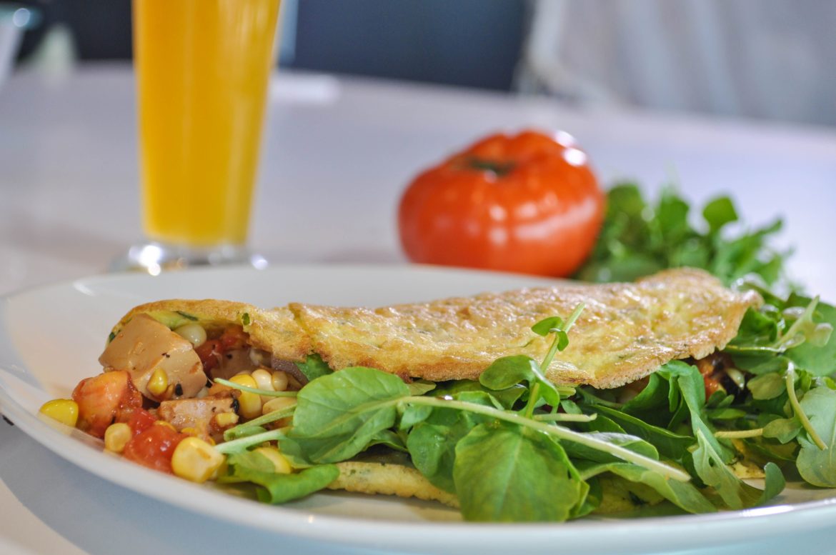 Ming Tsai Omelet wrap Chef Ming Tsai